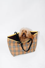 Load image into Gallery viewer, Neutral check canvas tote bag Tote Bags Burberry 
