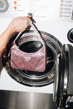 Load image into Gallery viewer, Satin mini-bag with crystals Shoulder bags Prada 
