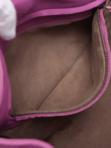Bottega Veneta Purple intrecciato leather shoulder bag
