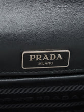 Load image into Gallery viewer, Black 2017 soft calf leather flap cross-body bag with clasp lock closure Cross-body bags Prada 
