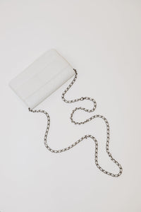 Chanel White 2005-2006 quilted wallet-on-chain bag