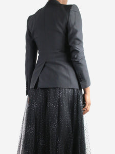 Tom Ford Black wool-silk single breasted blazer - size FR 38