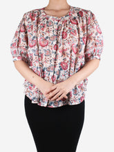 Load image into Gallery viewer, Multi floral printed blouse - size FR 40 Tops Louise Misha 
