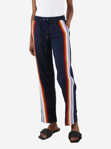 Blue striped detail elasticated waist joggers - size XS Trousers Alexa Chung 