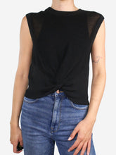 Load image into Gallery viewer, Black sleeveless knit top - size S Tops Veronica Beard 
