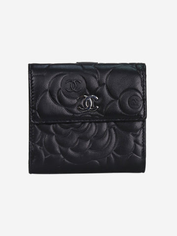 Black 2009-2010 floral quilted purse Wallets, Purses & Small Leather Goods Chanel 
