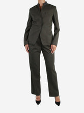 Load image into Gallery viewer, Green wool button-up suit jacket - size US 2 Coats &amp; Jackets Theory Project 
