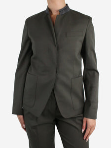 Theory Project Green wool button-up suit jacket - size US 2