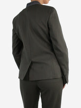 Load image into Gallery viewer, Green wool button-up suit jacket - size US 2 Coats &amp; Jackets Theory Project 
