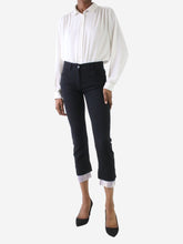 Load image into Gallery viewer, Black straight-leg trousers - Size FR 36 Trousers Ann Demeulemeester 
