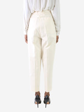 Load image into Gallery viewer, Cream pleated trousers - Size XS Trousers Bouguessa 
