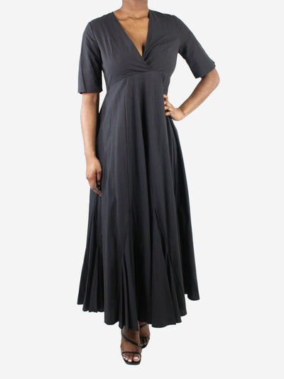 Black V-neck maxi dress - size IT 44 Dresses ottod'Ame 
