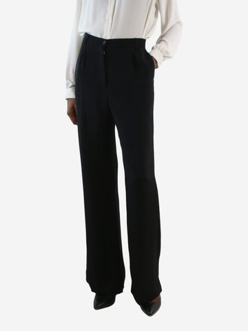 Black silk wide-leg trousers - Size Brand size 0 Trousers La Collection 