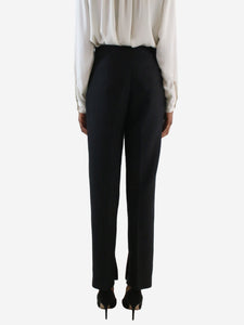LVIR Black straight-leg tailored trousers - Size UK 8