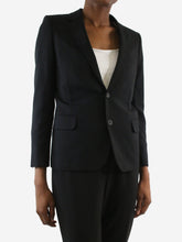 Load image into Gallery viewer, Black single-breasted padded shoulder blazer - Size FR 36 Coats &amp; Jackets Saint Laurent 

