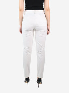 Isabel Marant Etoile Isabel Marant Etoile White high-rise cotton trousers - size UK 8