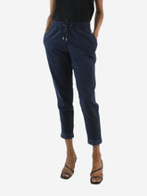 Load image into Gallery viewer, Blue elasticated waist trousers - Brand Size 0 Trousers James Perse 
