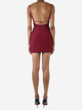 Load image into Gallery viewer, Burgundy mini bra dress - Size XS Dresses Nensi Dojaka 
