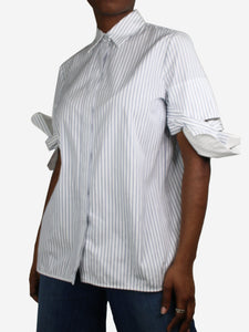 Victoria Victoria Beckham White pinstripe shirt - size UK 12