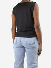 Load image into Gallery viewer, Black tank top - size UK 10 Tops Brunello Cucinelli 
