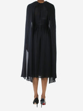 Load image into Gallery viewer, Black Sable deep v-neckline pleated dress - Size IT 36 Dresses Prada 
