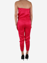 Load image into Gallery viewer, Pink sleeveless elasticated waist jumpsuit - size XS Jumpsuits Donna Ida 
