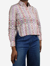 Load image into Gallery viewer, Multicoloured long-sleeved printed shirt - size FR 38 Tops Alaia 
