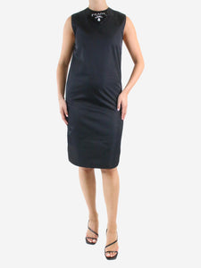 Prada Black sleeveless re-nylon dress - size IT 38