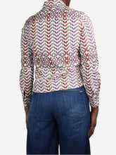 Load image into Gallery viewer, Multicoloured long-sleeved printed shirt - size FR 38 Tops Alaia 
