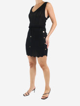 Load image into Gallery viewer, Black sleeveless knitted beach dress - size S Dresses Melissa Odabash 
