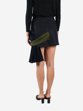 Load image into Gallery viewer, Blue corduroy pleated asymmetric skirt - size FR 36 Skirts Jacquemus 
