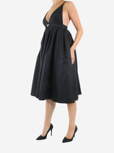 Load image into Gallery viewer, Black Re-nylon strappy midi dress - size IT 42 Dresses Prada 
