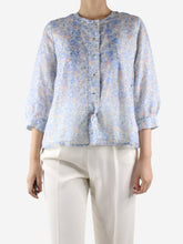 Load image into Gallery viewer, Blue floral blouse - size FR 36 Tops Roseanna 
