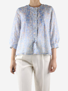 Roseanna Blue floral blouse - size FR 36