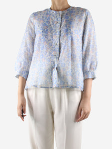 Roseanna Blue floral blouse - size FR 36