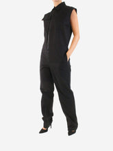 Load image into Gallery viewer, Black sleveless zipped jumpsuit - size IT 40 Jumpsuits Bottega Veneta 
