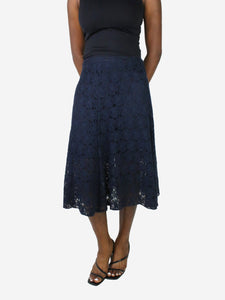 Morgane Le Fay Blue lace skirt - size M