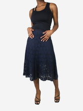 Load image into Gallery viewer, Blue lace skirt - size M Skirts Morgane Le Fay 
