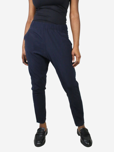 Blue silk trousers - size UK 10 Trousers Scanlan Theodore 