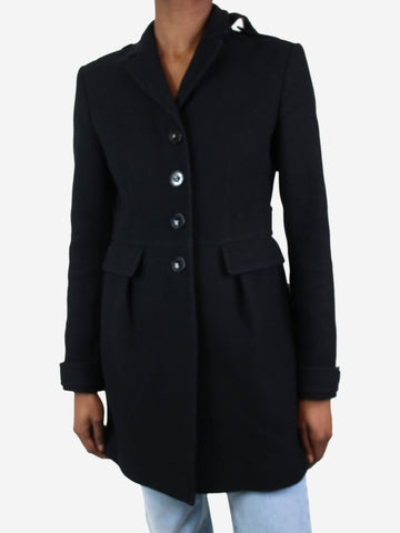Black button-up wool coat - size UK 6 Coats & Jackets Burberry 
