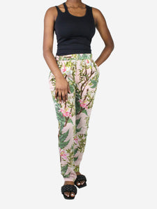 LADY039S BLACK FLORAL GOODQUALITY PANTS TROUSERS BY ASOS PETITE UK SIZE  10 VGC  eBay