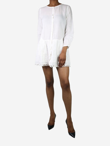 White embroidered mini dress - size IT 38 Dresses Patrizia Pepe 