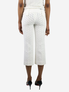 Chloe White embroidered trousers - size FR 34