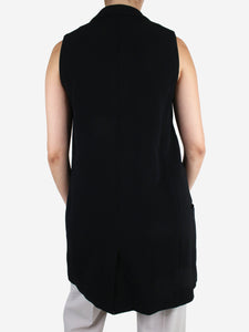 Acne Studios Black sleeveless jacket with metal clasp - size DE 36