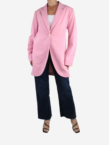 Pink longline button-up blazer - size FR 44 Coats & Jackets Loewe 