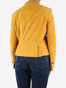 Akris Yellow suede blazer - size US 10