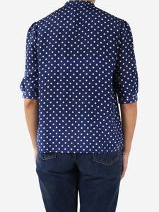 Celine Blue polka dot blouse - size FR 38