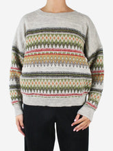 Load image into Gallery viewer, Grey printed knit jumper - size FR 38 Knitwear Isabel Marant Etoile 
