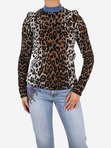 Stella McCartney Multicolour leopard print jumper - size IT 40