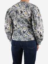 Load image into Gallery viewer, White printed collarless shirt - size FR 38 Tops Isabel Marant Etoile 
